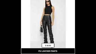 PU LEATHER PANTS