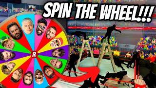 MYSTERY WHEEL Chooses Setup of WWE ACTION FIGURES!