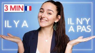 LEARN FRENCH IN 3 MINUTES : IL Y A