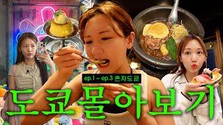 도쿄 여행 몰아보기 ㅣ 함박스테이크맛집,푸딩에 눈을 뜨다,긴머리시절,회전초밥,실바니안,중고매장 등등등등•••