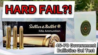 45-70 AMMO FAIL?! Sellier & Bellot 405gr Ammo Review & Ballistics Gel Test: DEEP PENETRATION, BUT…