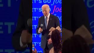 Biden delivers awkward post-debate speech: 'I want to go home with ya' #shorts