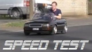 Audi 80 Mini Cabrio Speed Test