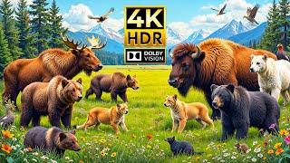 MOST ASTONISHING 4K HDR Animal Encounter | with Cinematic Sound (Colorful Animal Life)