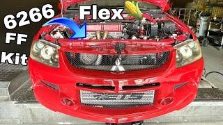 Evo 9 goes PTE 6266 FF on flex fuel tuning. Drives 12hrs from Louisiana.