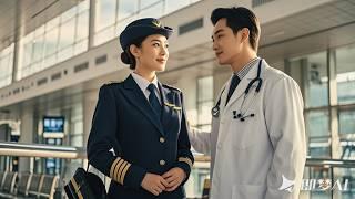 A beautiful pilot met a doctor, one gesture stole her heart!