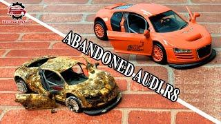 Restoration Abandoned Audi R8 - REBUILDING A WRECKED 2018 AUDI R8 IN UNDER 10 MINUTES