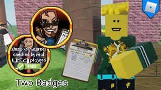 HOW TO GET APPROVED BY THIS GUY & I hate these Novoсяторс BADGES in Untitled Sandbox Game (ROBLOX)