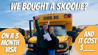 Tourists buy school bus for campervan conversion in USA!