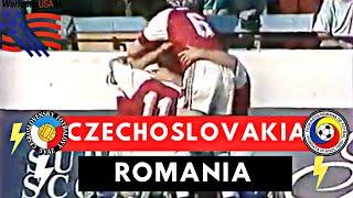 Czechoslovakia vs Romania 5-2 All Goals & Highlights ( 1994 FIFA World Cup qualification )