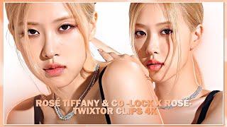 ROSÉ TIFFANY & CO "LOCK X ROSÉ" TWIXTOR CLIPS 4K