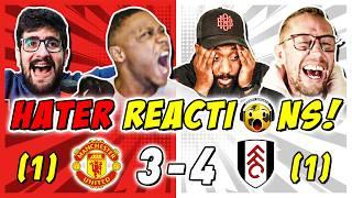 MAN UTD RIVALS & HATERS SMUG  REACTION TO MAN UTD (3) 1-1 (4) FULHAM | FA CUP FAN REACTIONS