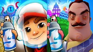 Subway Surfers Underwater Malik Winter Holiday Surfer vs Subway Hello Neighbor