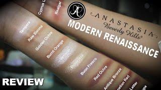 Anastasia Modern Renaissance EyeShadow Palette ABH Makeup Review (with swatches) ! VavaCoutureBeauty