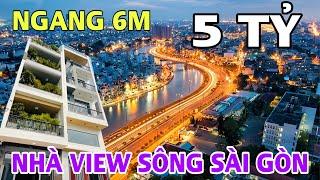 Trời ơi ! Nhà Ngang 6M có Sân Vuờn  View Sông Sài Gòn quá mát mẻ mà chỉ hơn 5 Tỷ thôi - Đường 12M