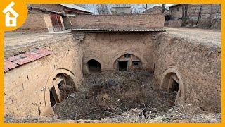 The Process Restoration and Renovation Ancient House Abandoned Underground for 3000 Years in China