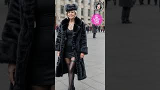 mature classy ladies in fur coats Vol.7 #shorts #ailookbook #aiart VIDEO SLIDESHOW