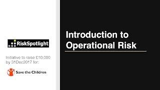 Introduction to Operational Risk Course