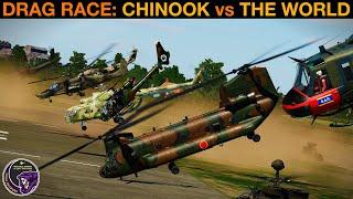 Helicopter DRAG RACE: Ch-47 Chinook vs The World | DCS WORLD