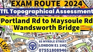 TfL Topographical Skills Assessment Test 2024 | Exam Route Mock Test Free | Topographical Training