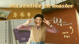 ma rentrée en master de lettres .mini vlog