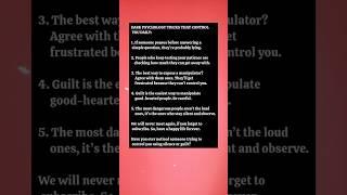 Dark Psychology Tricks That control you daily/Psychology facts/Motivational quotes#shorts