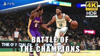 NBA 2K24 [PS5 4K HDR] Battle of the Champions '01 Lakers vs '24 Celtics Kobe Bryant vs Jayson Tatum