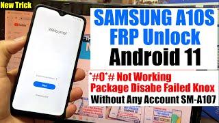 Samsung A10s FRP Bypass/Unlock Android 11 2023 | Samsung A107F Google Account Remove