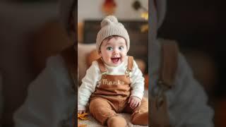 Adorable Baby Sings for the First Time! #baby