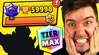 *RAGE PUSH* 60000 TROPHY!  MAX TIER BRAWLER! | Brawl Stars