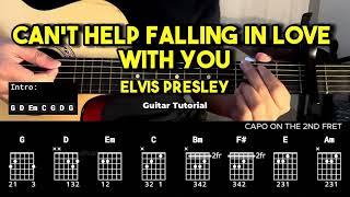 Can't Help Falling In Love With You - Elvis Presley | Easy Guitar Chords Tutorial (CHORDS & LYRICS)