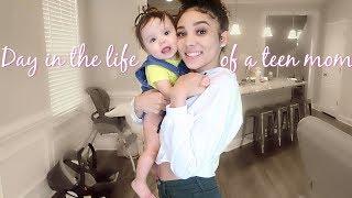 DAY IN THE LIFE OF A TEEN MOM | Raquel Moretty