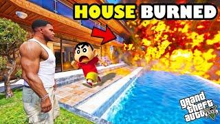 Franklin Sets His House On Fire Then Watch It Burn In Gta 5