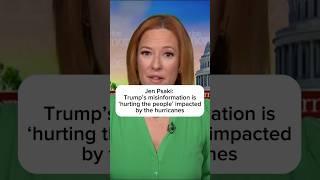 Jen Psaki: Trump's misinformation is 'hurting the people' impacted by the hurricanes