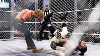 Hangman "Adam" Page vs Swerve Strickland Lights Out Steel Cage Match All Out 2024 Highlights