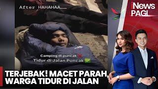 Terjebak! Jalur Wisata Puncak Macet Parah, Warga Tidur di Jalan - iNews Pagi 17/09