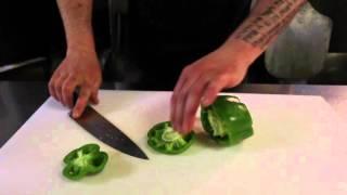 Learn to cut a bell pepper fajita-style