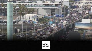 People Mover construction causes major traffic around LAX