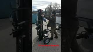 Black diamond  log splitter  vertical test