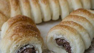 CANNONCINI di PASTA SFOGLIA CON NUTELLA