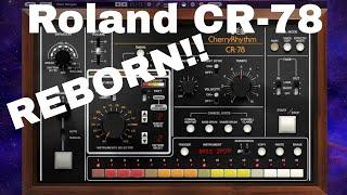 Roland CR 78 Drum Machine Cherry Audio NO TALKING SOUNDS DEMO