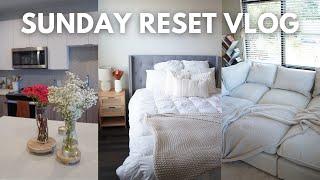 SUNDAY RESET ROUTINE | cleaning, groceries, trader joe's haul 