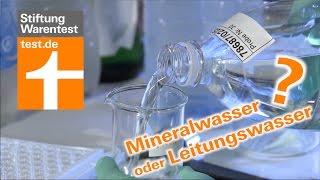 Leitungswasser & Mineralwasser im Vergleich (Test Stiftung Warentest)