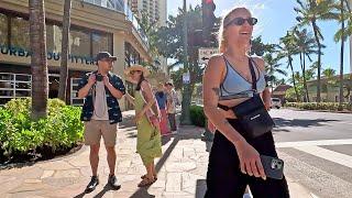 HAWAII WAIKIKI Walking Tour!  Kalakaua Avenue Walk December 2024 #waikiki  #travelvlog #walkingtour