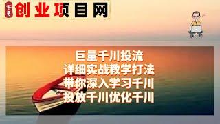 2023年网赚项目赚钱项目薅羊毛  巨量千川投流详细实战教学打法：带你深入学习千川，投放千川，优化千川