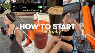 how to *actually* START working out (from a lazy girl)⭐️  | aesthetic vlog & productive day
