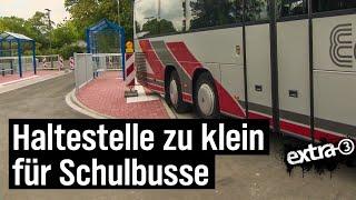 Realer Irrsinn: Teure neue Bushaltestelle zu klein für Busse | extra 3 | NDR