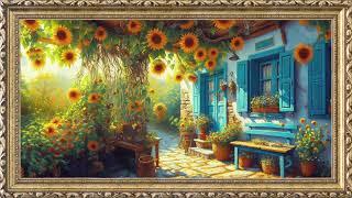 Vintage Old House Painting | Free background | 8 Hours Frame Painting | TV Wallpaper | 4K