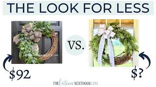 DIY HIGH END WREATH LOOK FOR LESS DUPE PERFECT FOR SPRING, SUMMER AND INTO FALL!