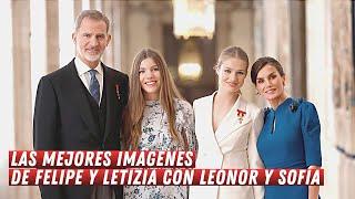 Las mejores imágenes en familia de Letizia y Felipe con Leonor y Sofía